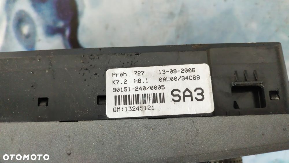 PANEL KLIMATYZACJI OPEL ASTRA H 13245121 - 2