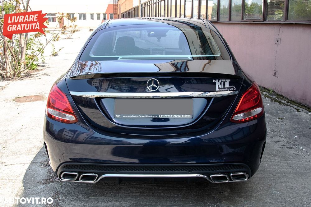 Eleron Portbagaj Mercedes C-Class W205 (2014-2020) Design Negru Lucios- livrare gratuita - 8