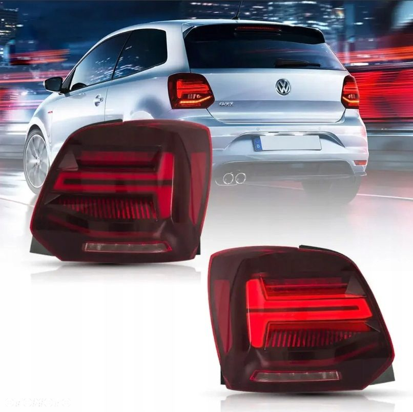 Lampy tylne kpl Full Led Neon Diody DTS Tuning Vw Polo V 5 6r 6r0 2009-2017 - 2