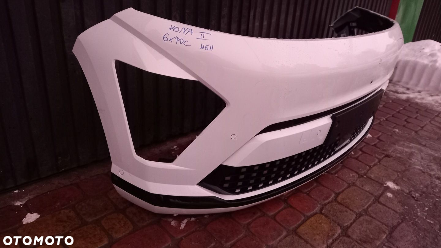 ZDERZAK PRZÓD PHYUNDAI KONA ev II 6 PDC W6H GNIAZDO KAMERA WIĄZKA KPL - 4