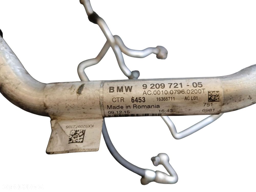 PRZEWODY KLIMATYZACJI BMW X1 F48 (2015-2019) 2.0 D 150KM 9209721 9209727 - 3