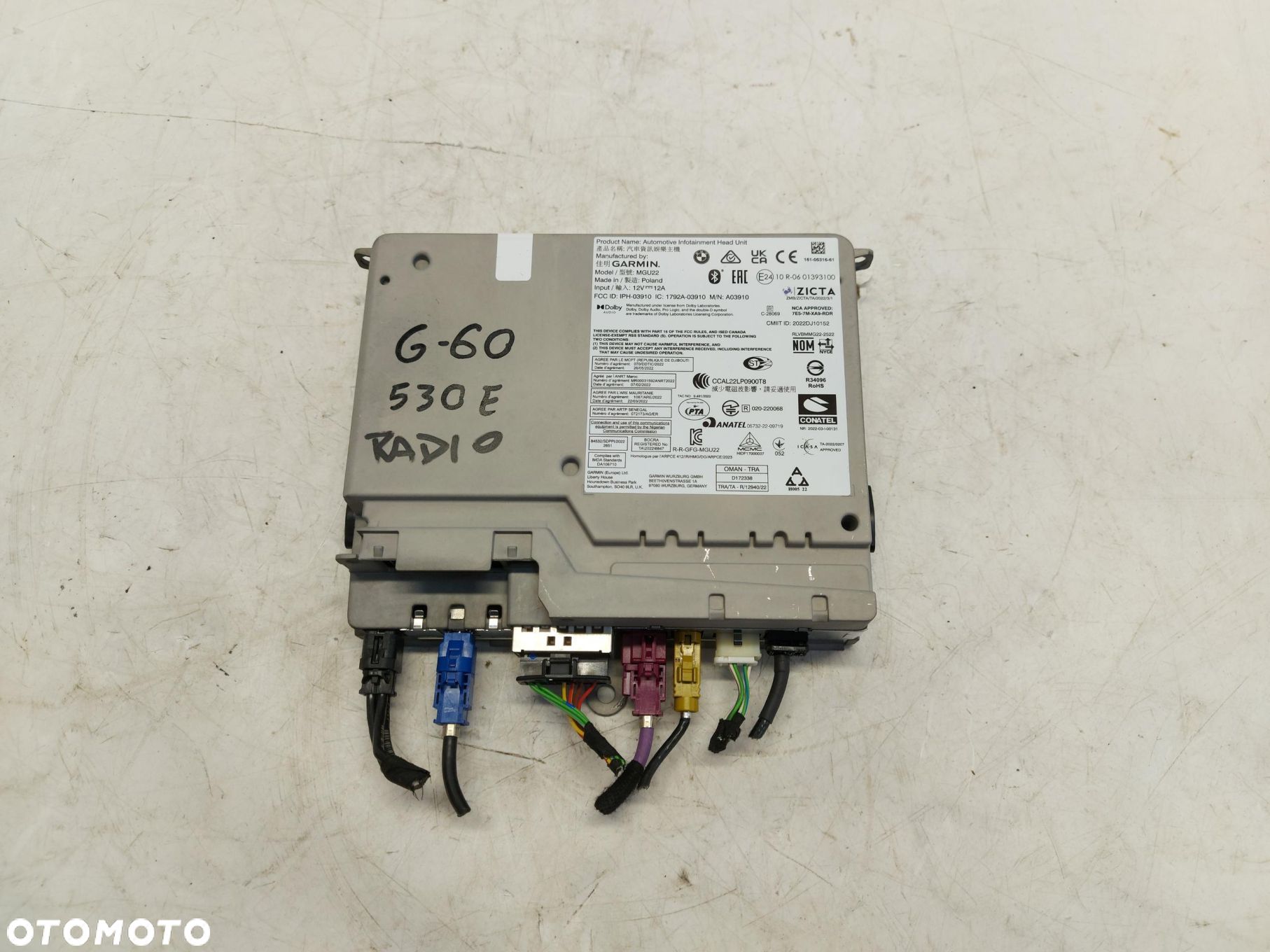 BMW 5 G60 530E x-drive Radio nawigacja moduł 5B42811 - 1