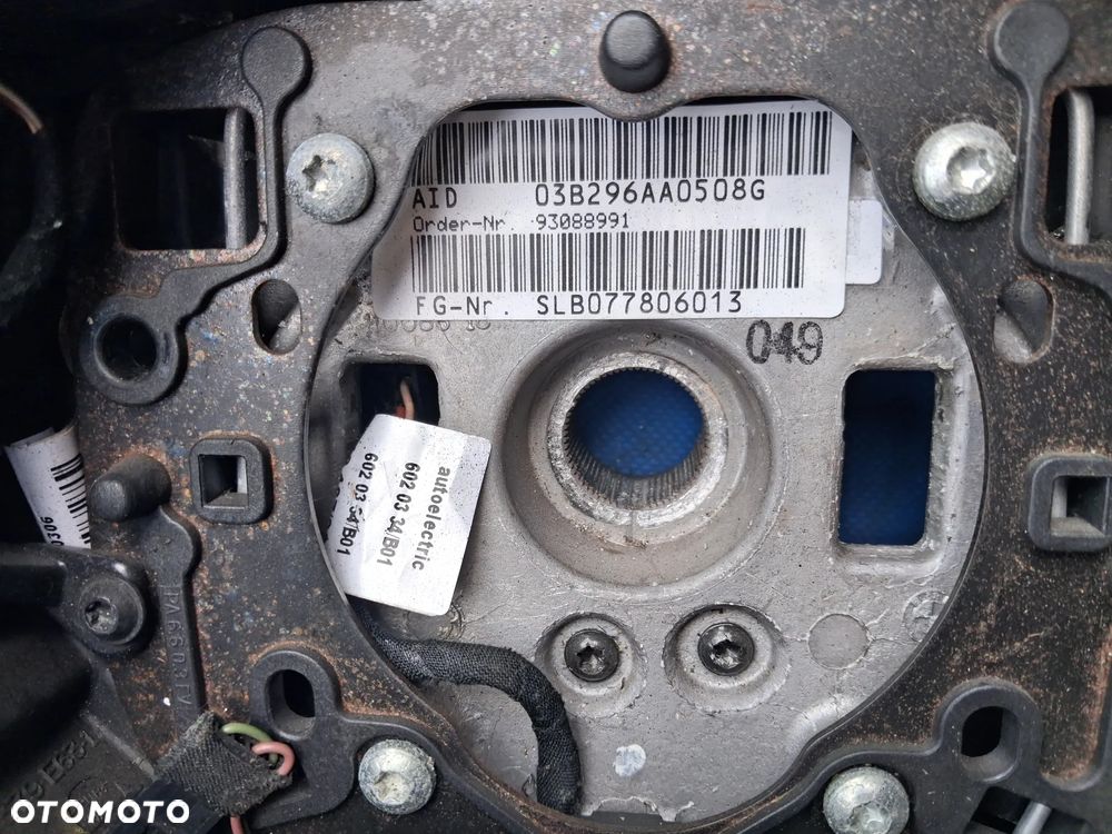 BMW E60 E61 E63 E64 LCI KIEROWNICA AIRBAG kompletna skóra ładna odpalana na guzik poduszka - 6