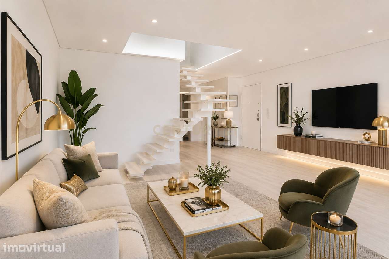T2 e T3 COM TERRAÇOS, CHURRASQUEIRA  E JARDIM EM CONDOMINIO PRIVADO - Grande imagem: 3/33