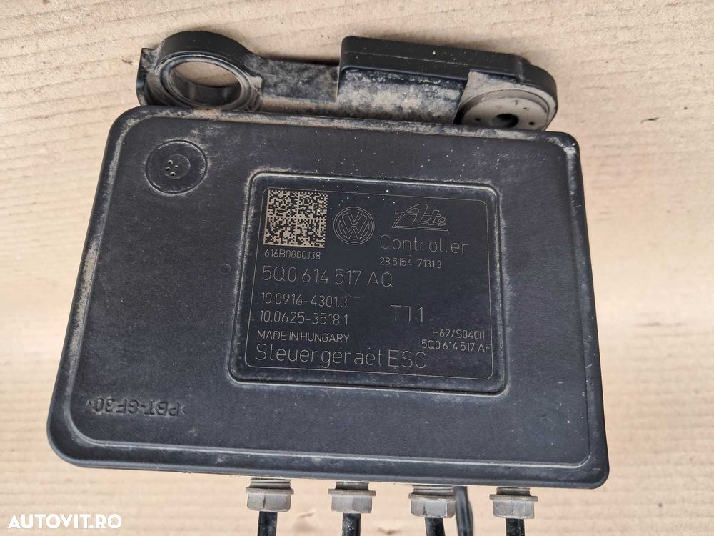 Vw Golf 7 Skoda Octavia 3, pompa centralina unitate ABS, cod 5Q0614517AQ - 3