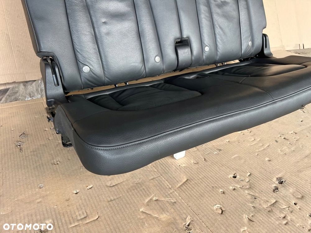 AUDI Q7 4L FOTELE FOTEL KANAPA III 3 RZĄD SKÓRA CZARNA - 8
