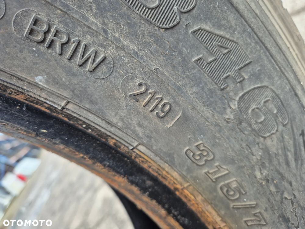 OPONA KOŁO DUNLOP 315 70 R 22,5 9mm - 6