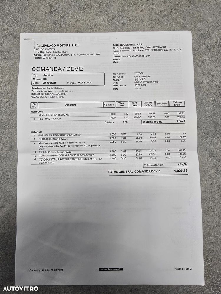 Toyota C-HR 1.8 HSD 122 CP 4x2 CVT C-enter - 18