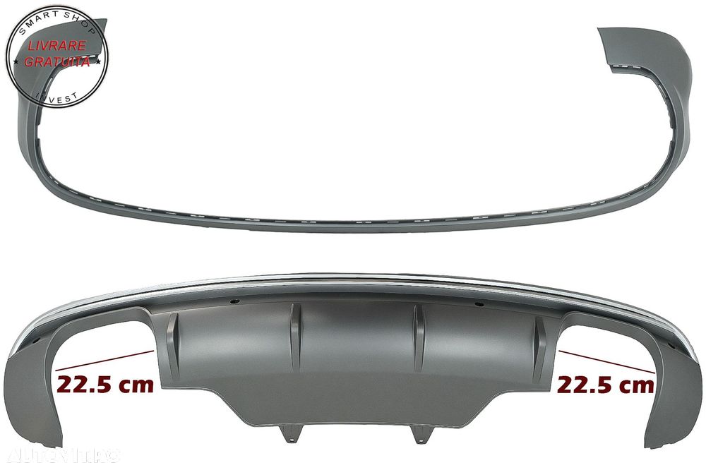 Difuzor Bara Spate Audi Q5 8R (2009-2016) Gri Platinat- livrare gratuita - 12