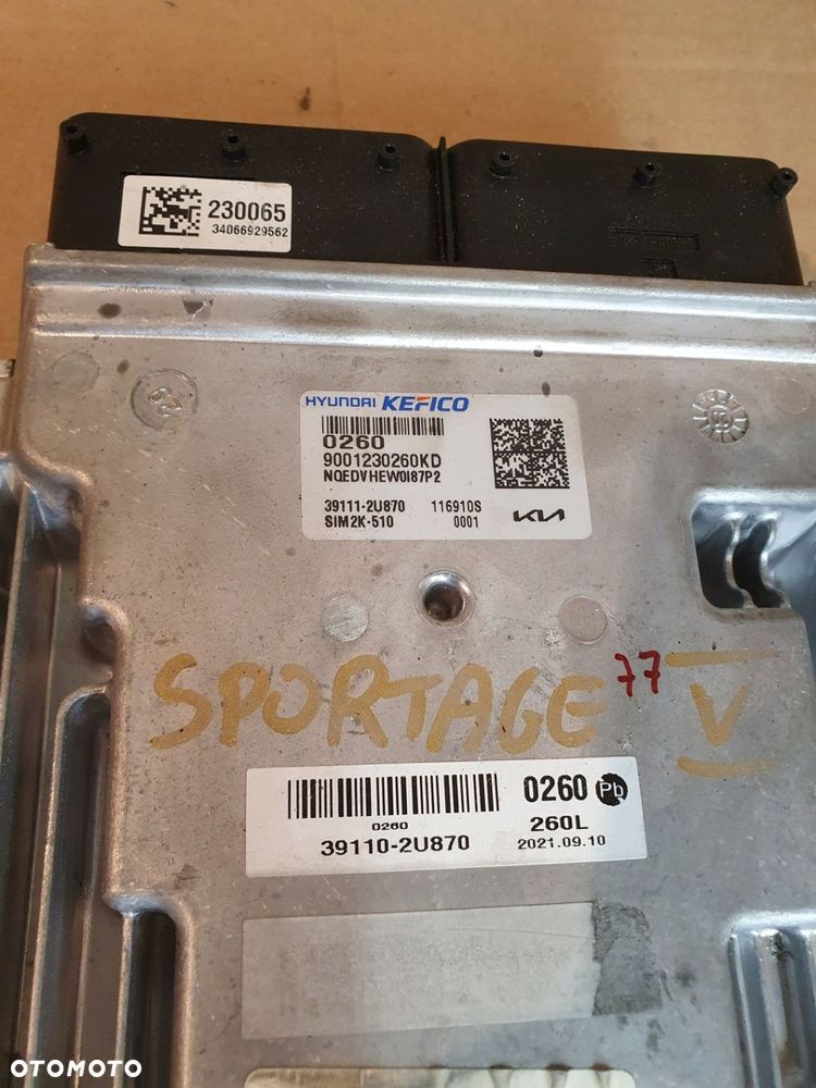 39110-2U870 KOMPUTER STEROWNIK SILNIKA KIA SPORTAGE V NQ5 1.6 CRDI - 2