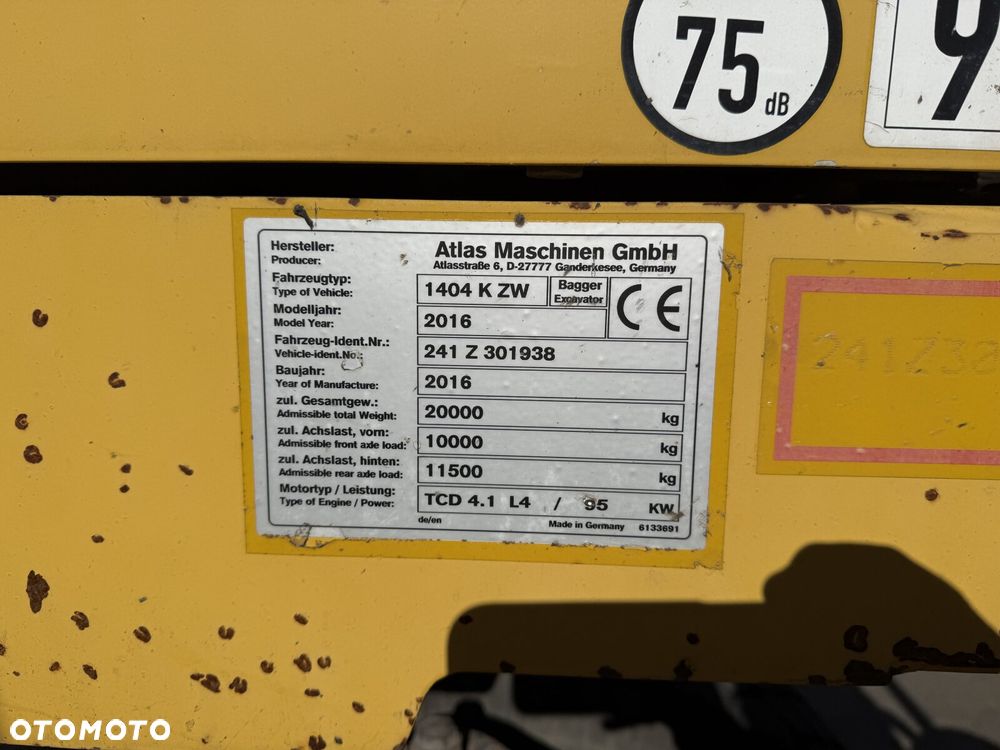 Atlas 1404K ZW 4x4 ZW RAIL KOPARKA DWUDROŻNA - 18