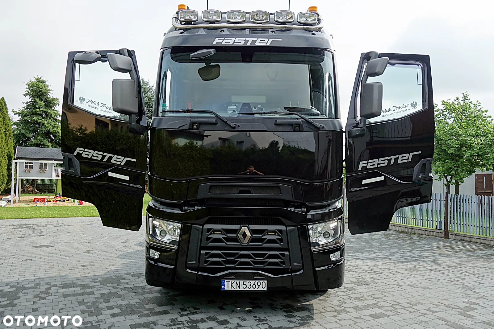 Renault GAMA T520 PUSCHER DMC 70T OŚ SKRĘTNA PODNOSZONA WYSOKA KABINA ALUFELGI KLIMA POSTOJOWA - 9