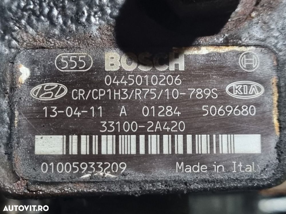 Pompa injectie / inalte Kia Sportage III 1.7 Diesel 2010 - 2016 116CP D4FD Euro5 (1232) ... - 5