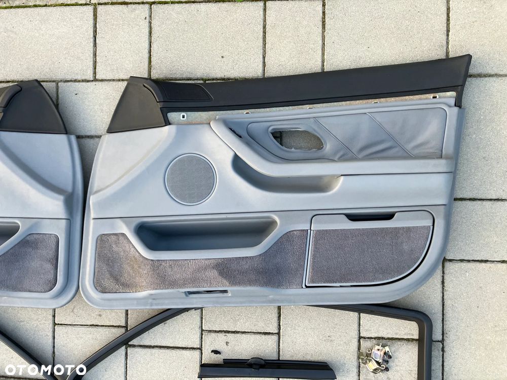 BOCZKI DRZWI BMW E38 PRZED LIFT WERSJA KRÓTKA ROLETKI ROLETY TRÓJKĄTY ZESTAW RARYTAS - 3