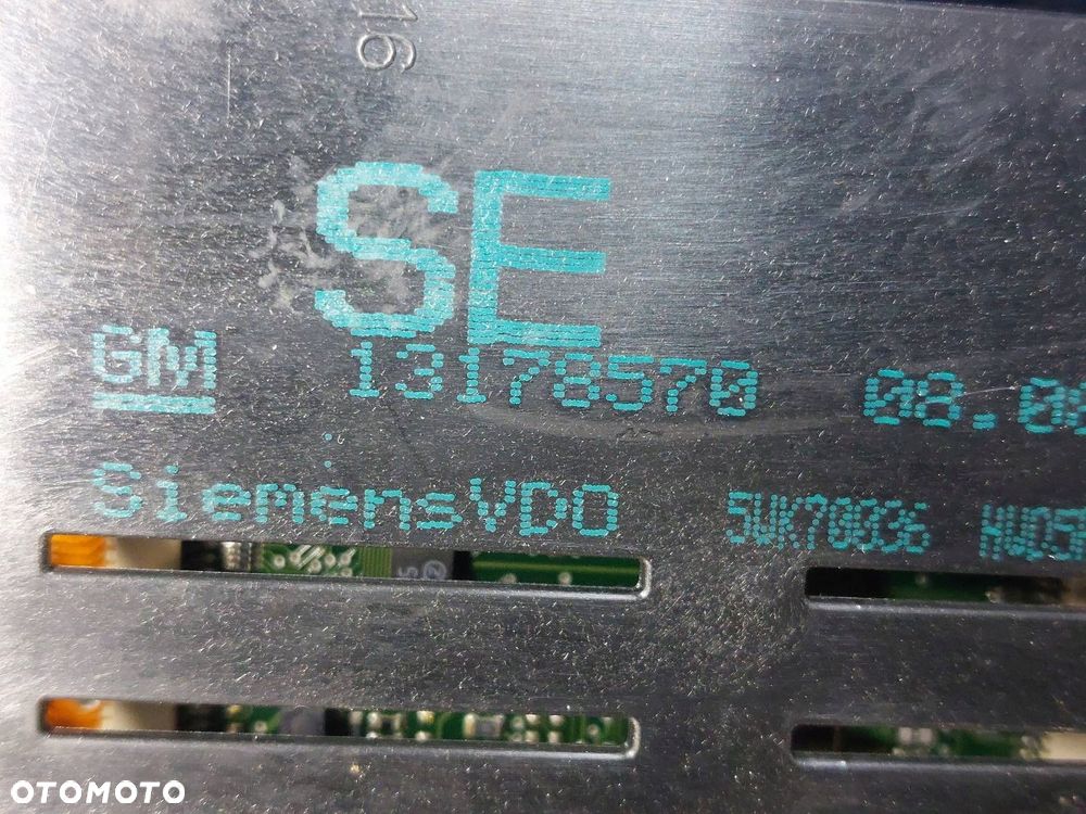 PANEL NAWIEWU + PRZEŁĄCZNIK ŚWIATEŁ + WYŚWIETLACZ OPEL ASTRA H 13122963 - 6