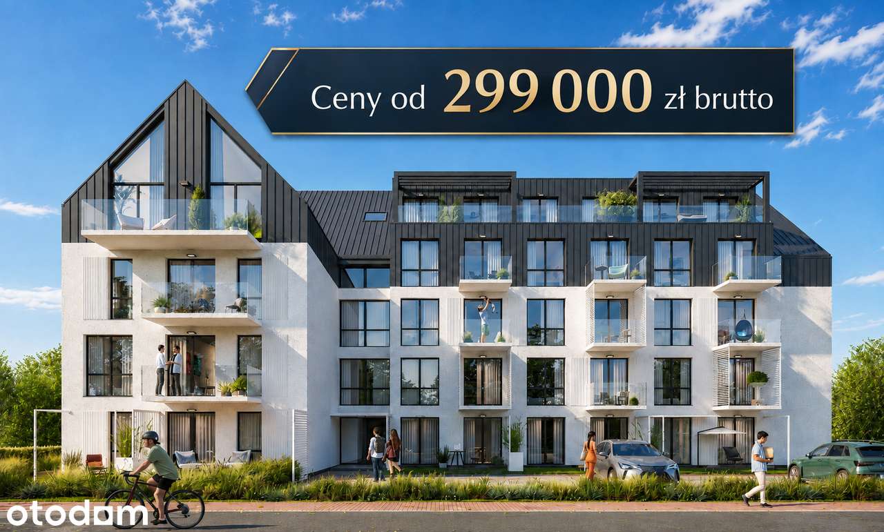 Ogródek, 2 pokojowe. VAT 23% w cenie. ROLETY, Spa, siłownia, rowerowni