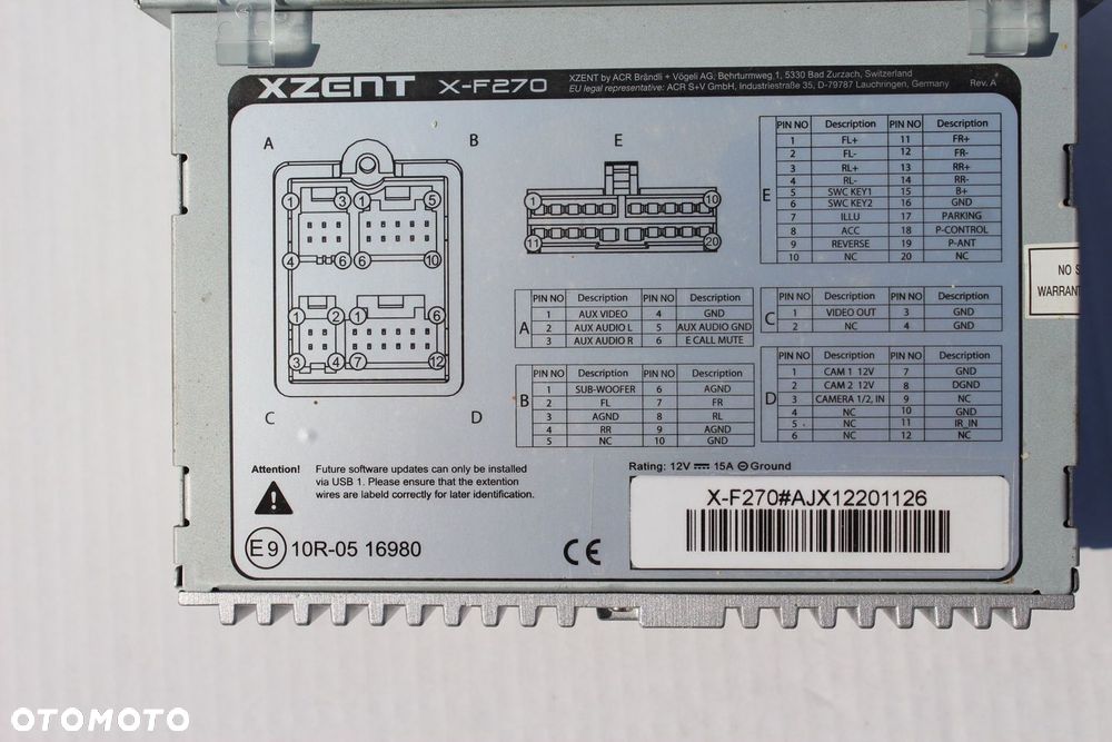 RADIO XZENT X-F270 2-DIN FIAT DUCATO - 3