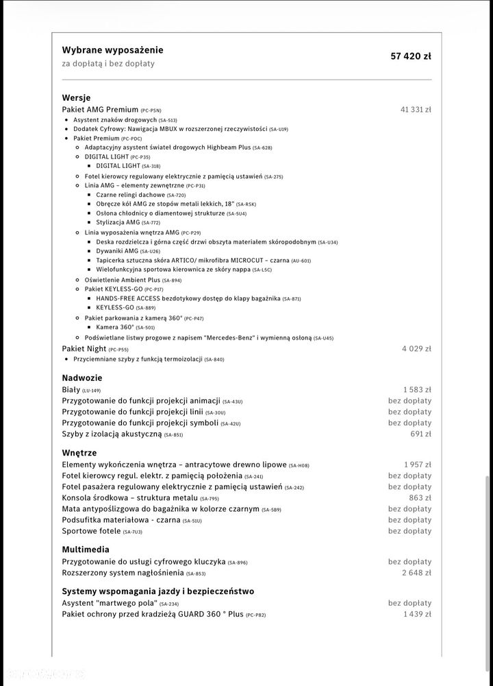 Mercedes-Benz Klasa C 300 de PHEV 4-Matic AMG - 9