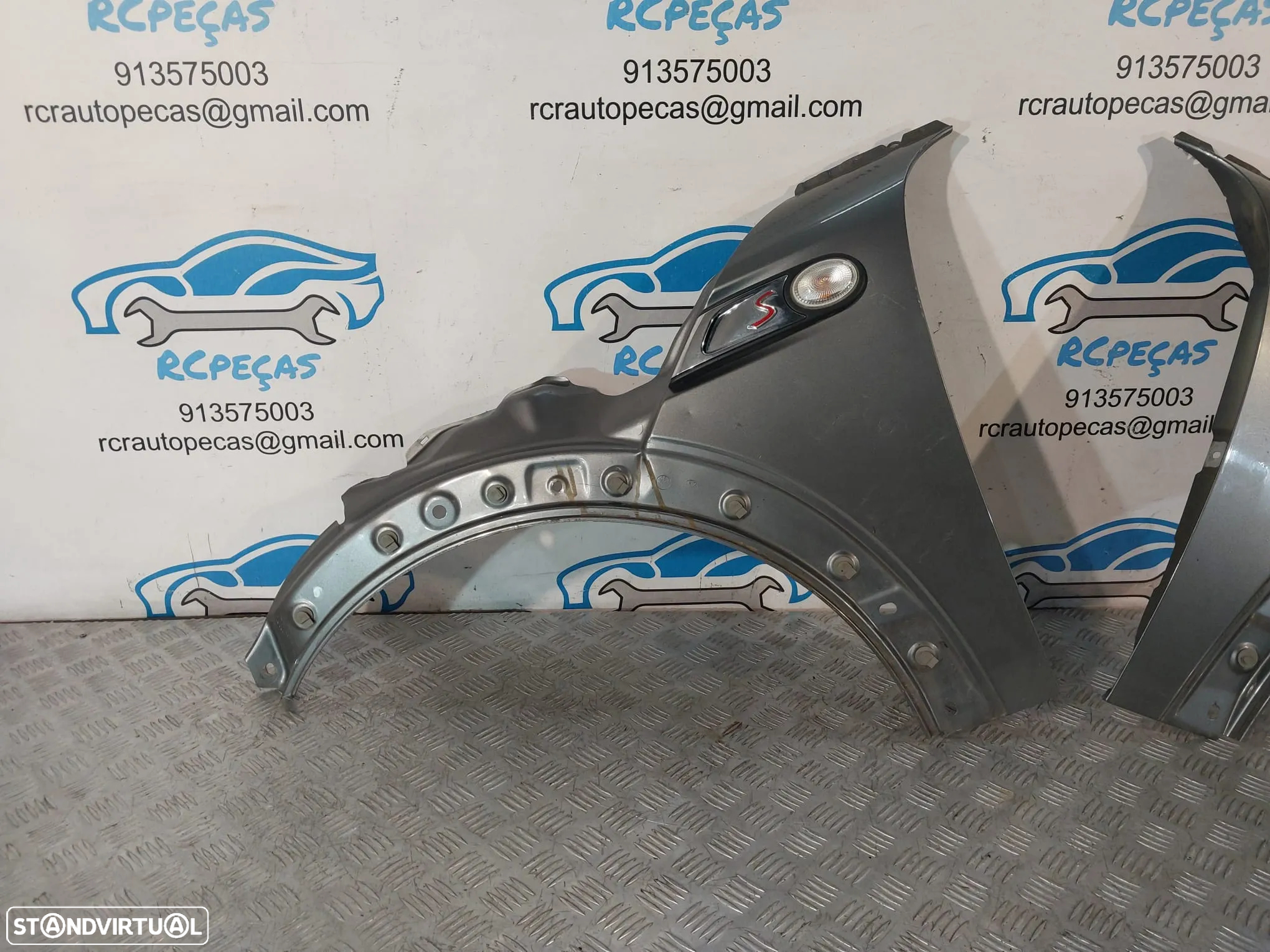 GUARDA-LAMAS FRENTE FRONTAL ESQUERDO DIREITO MINI COOPER S R56 R55 R57 41355A290A1  GUARDA LAMAS GUARDALAMAS - 3