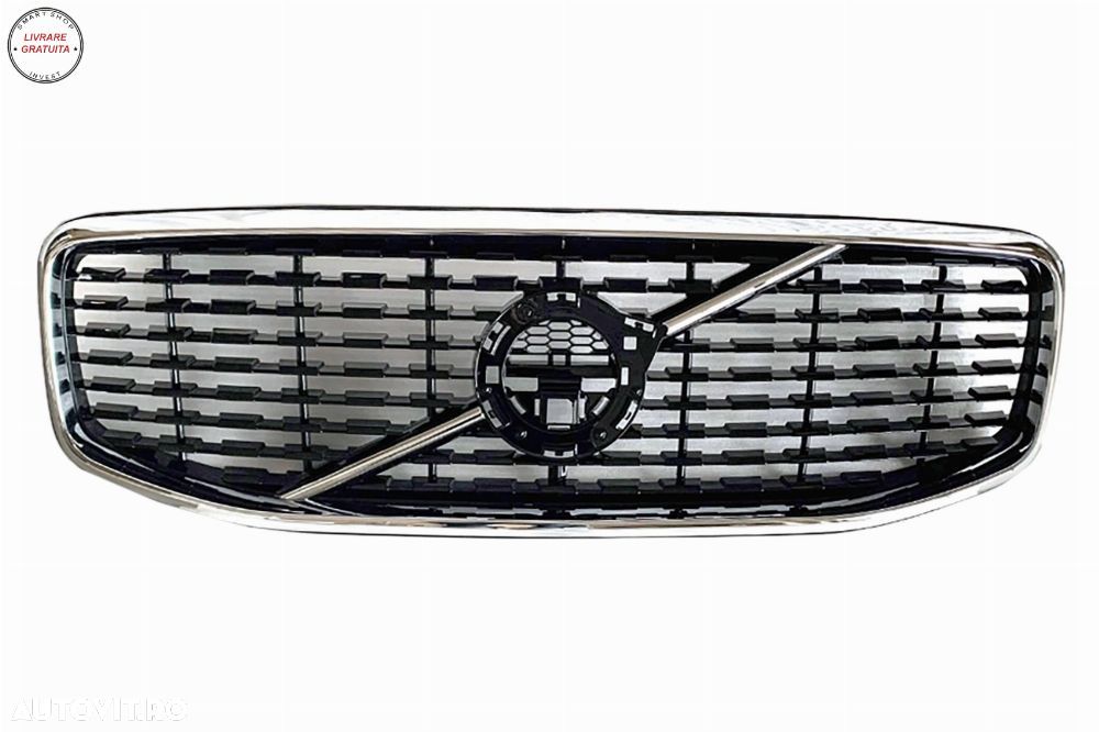 Grila Centrala Volvo XC60 II (2017-2021) Negru Lucios- livrare gratuita - 4
