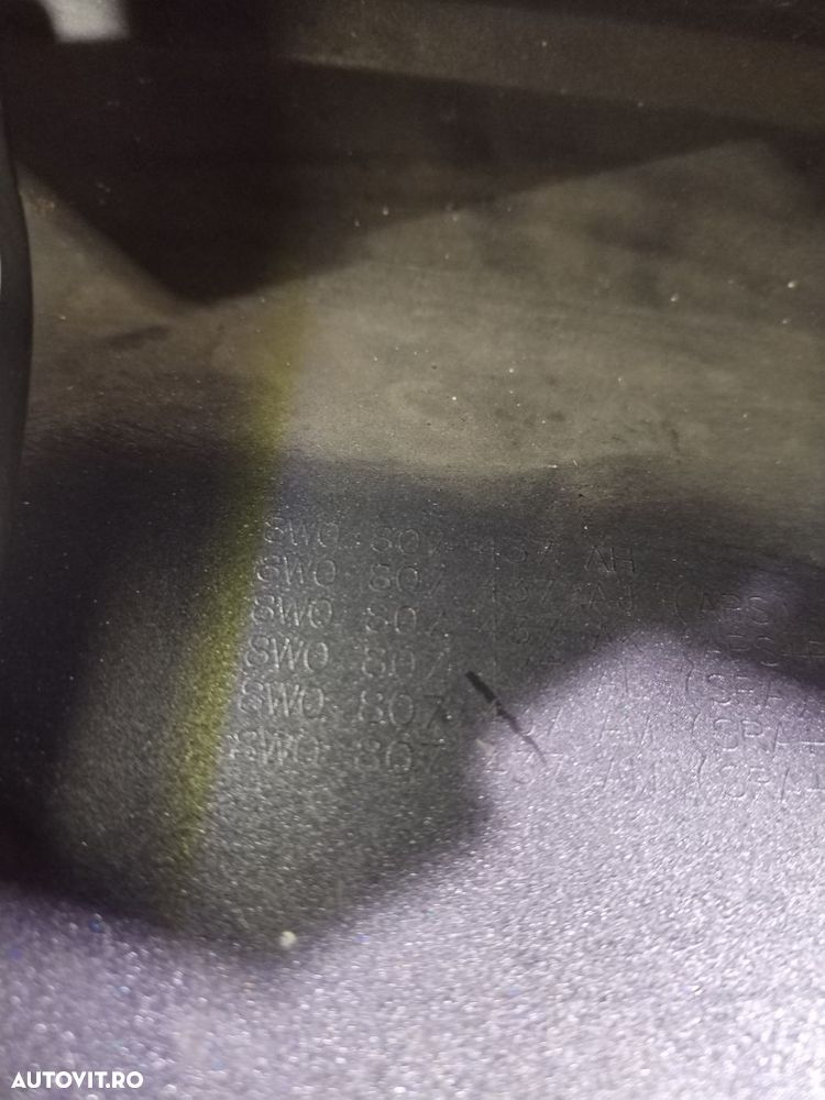 Bara fata Audi A4, B9, Facelift, 2020, 2021, 2022, 2023, 8W0807437AH. - 14