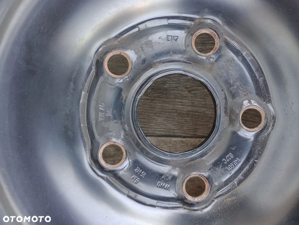 FELGI STALOWE 5x112 R15 6J ET47 SEAT ALTEA LEON TOLEDO SKODA OCTAVIA VOLKSWAGEN CADDY GOLF JETTA TOURAN - 7