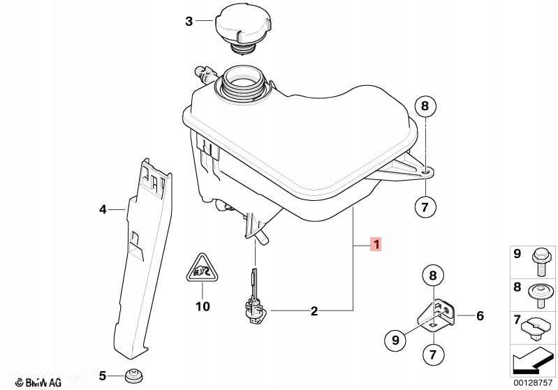 zbiorniczek wyrównawczy bmw e60 2.0 d 7800293 7800292 - 2