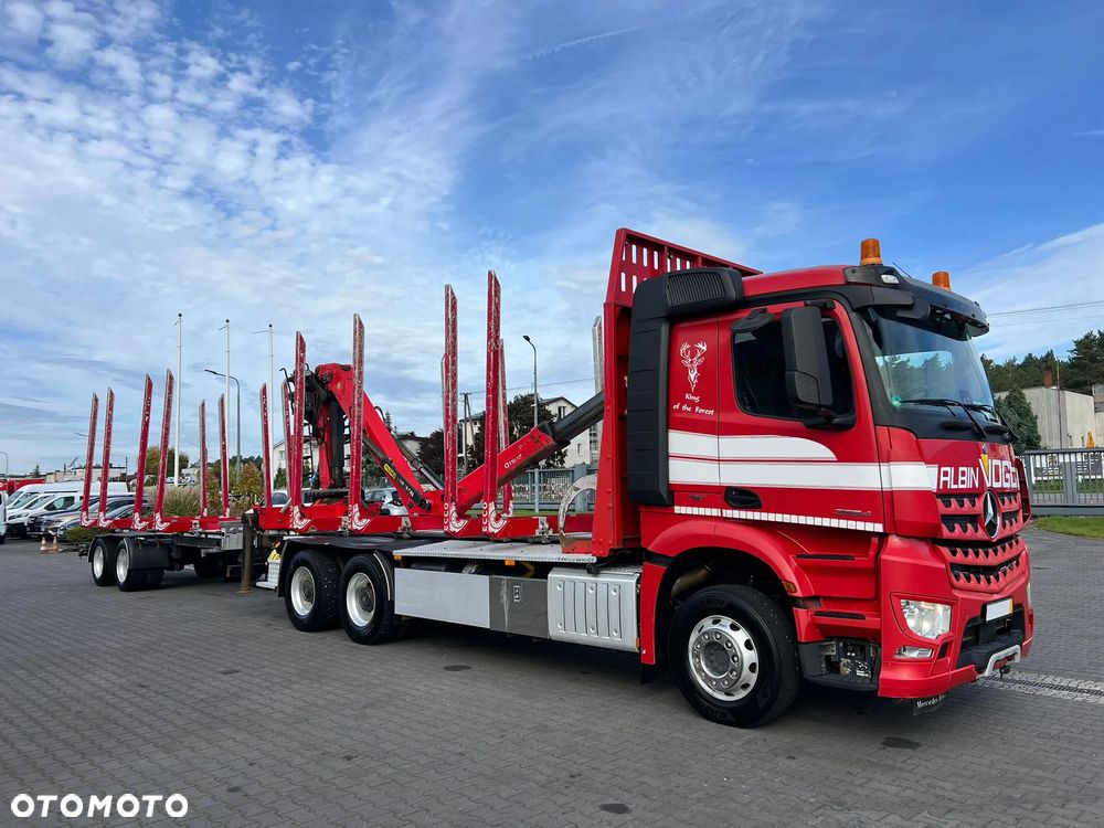 Mercedes-Benz AROCS 2645 EURO 6 6x4 TRANSPORT DREWNA DO DRZEWA TANDEM - 5