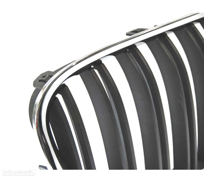 GRELHA FRONTAL BMW SERIE 7 F01 09-15 LOOK M CROMADO - 3