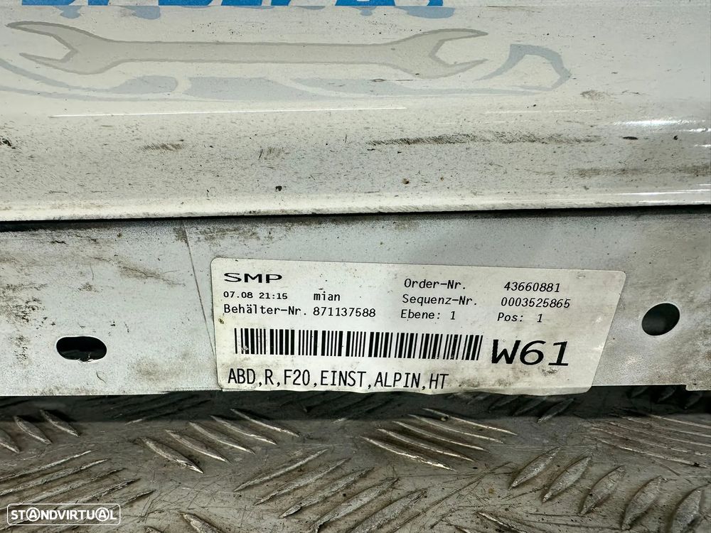 .Conjunto Embaladeiras Saias Laterais Sport Originais BMW Serie 1 F20 5 Portas 7287828 7287827 2012 - 2019 - 6