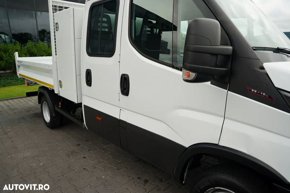 Iveco DAILY 35-160 / BASCĂLĂTOR DIN ALUMINIU / CAMION CU TRANZACȚIE MIXĂ - 6 LOCURI / MANUALĂ / DOUĂ RULOURI / EURO 6 - 25
