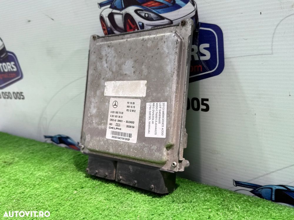 CALCULATOR MOTOR ECU MERCEDES BENZ A200 2013 W176 1.8 DIESEL COD OEM A6519007600 A6519010601 2012-2018 - 3