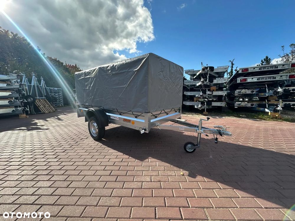 Neptun Przyczepa Neptun N7-263 PTW + stelaż i plandeka H80 cm 1 osiowa DMC 750kg HIT CENOWY - 9