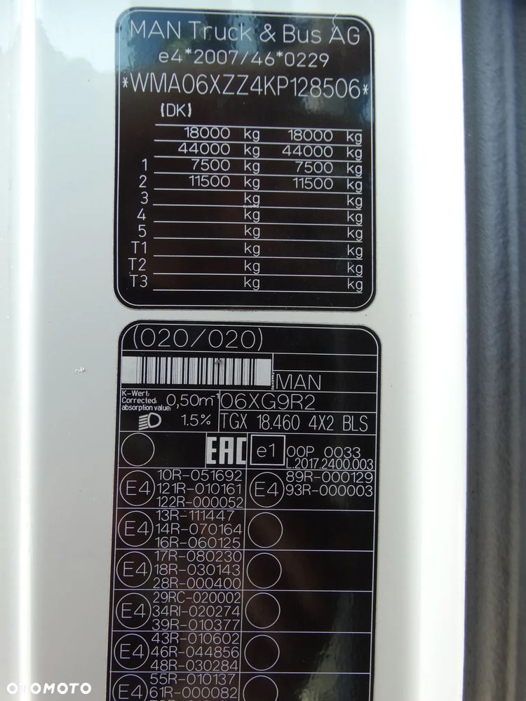 MAN TGX 18.460 RETARDER, Serwisowany, - 14