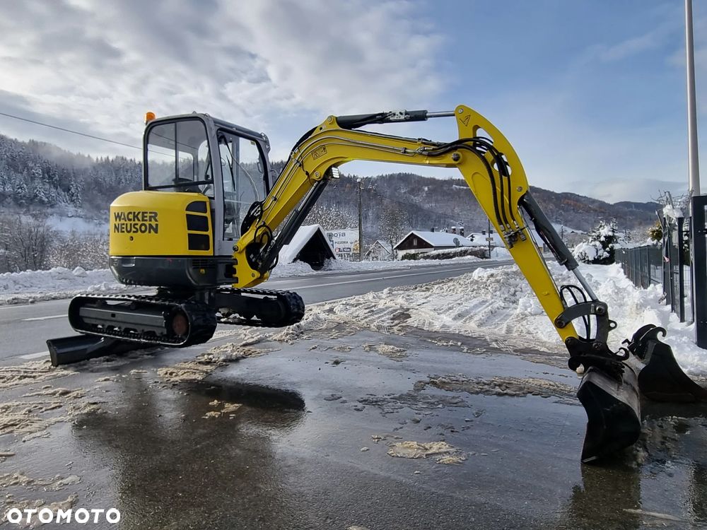 Wacker Neuson EZ38 koparka 4tony 2018r 1289h Import Norwegia-Maszyna JAK NOWA aktualna DEKRA 2026r. silnik Yanmar. dodatkowa linia Hydr. Zamki na tłokach. Szybko-złącze Hydra. 2 łyżki. Zero luzów wycieków. Okazja! - 19