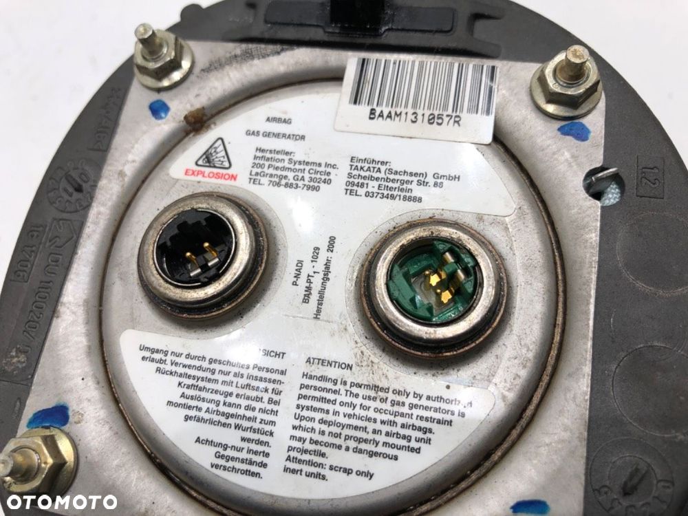 PODUSZKA POWIETRZNA KIEROWCY  BMW 3 Compact (E46) 2001 - 2005 316 ti 85 kW [115 KM] benzyna 2002 - - 3