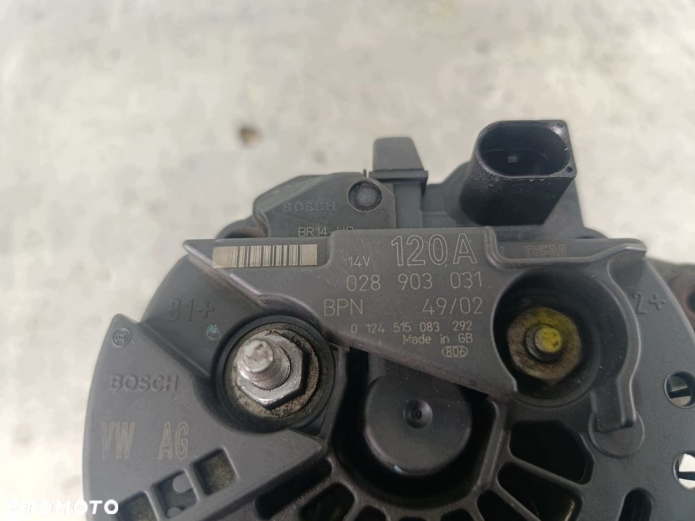 ALTERNATOR AUDI A3 8P 028903031 0124515083  BOSCH 2.0 TDI - 7