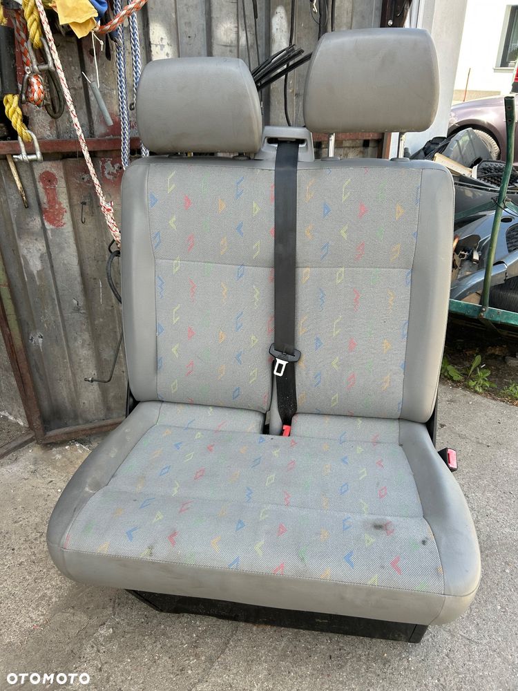Fotel dwójka  przód VW T5 transporter ŁADNY !!! - 5