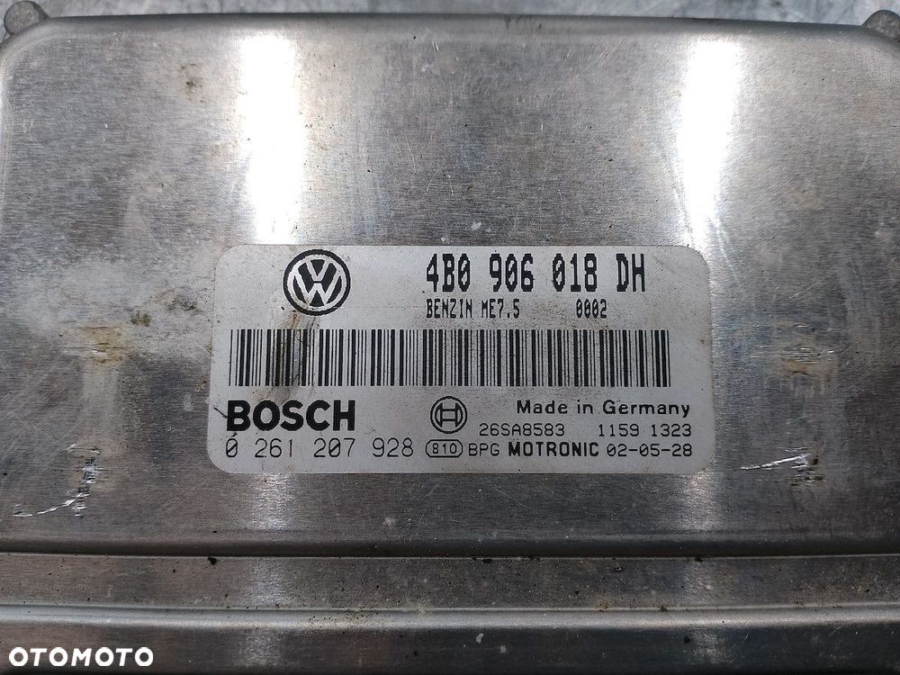 KOMPUTER, STEROWNIK VW PASSAT B5 FL 4B0906018DH   0261207928 1.8 TURBO - 4