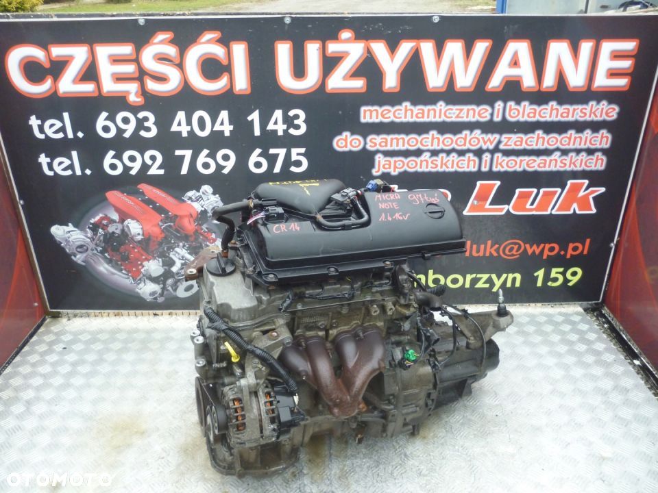 SILNIK NISSAN NOTE MICRA 1.4 16V CR14 97 TYS - 1