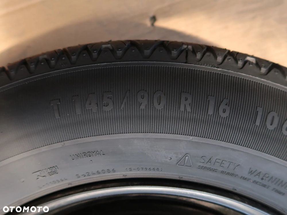 Koło zapasowe Dojazdowe Jeep Compas Fiat Alfa Opel 5x110 16'' - 3