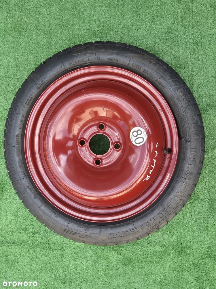 RENAULT CLIO CAPTUR Koło dojazdowe zapasowe GT Radial T125/70 R16 96M 2014 - 2