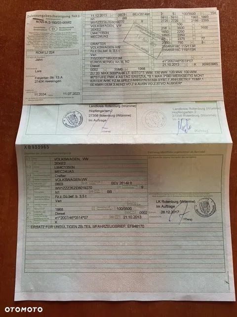 KAROSERIA Z DOKUMENTACJĄ VOLKSWAGEN VW CRAFTER - 6