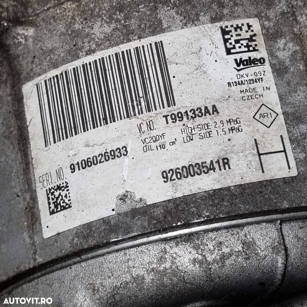 Compresor clima Dacia Duster II 1.0 Benzina 2018 - 2021 101CP H4D 480 (1473) Benzina ... - 5