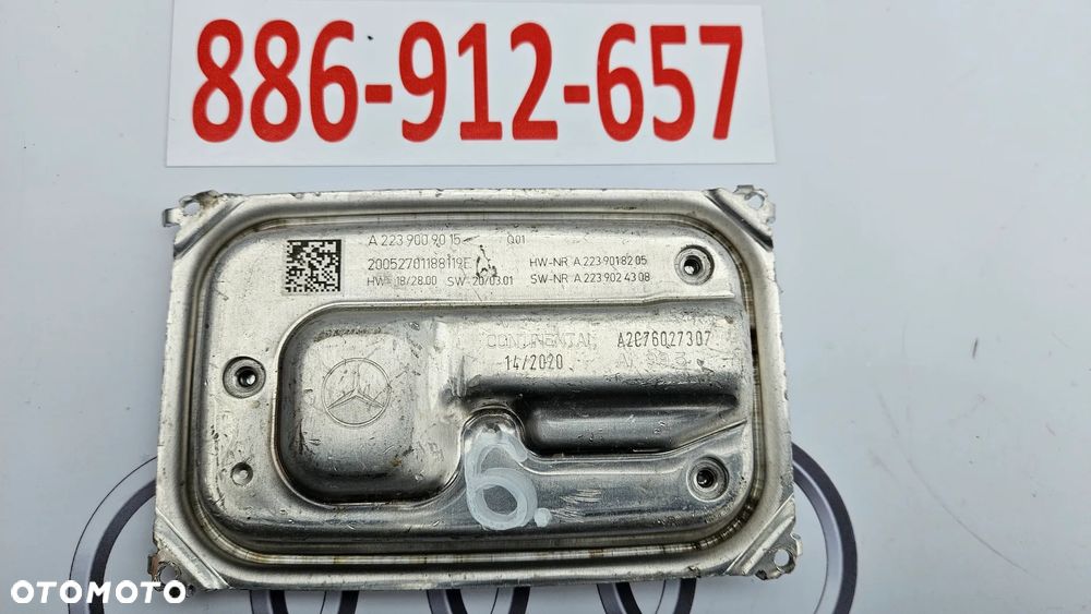 MERCEDES S-KLASA W223 przetwornica LED Moduł 2239009015 - 3