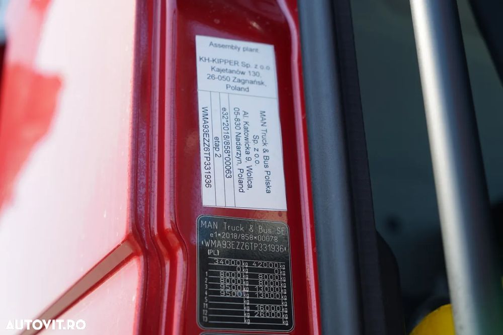MAN TGS 41.480 / 8X6 / BASCULATOR / AUTOMAT / NOU-NOUȚ / ECHIPAMENTE FOARTE BOGATE / - 38