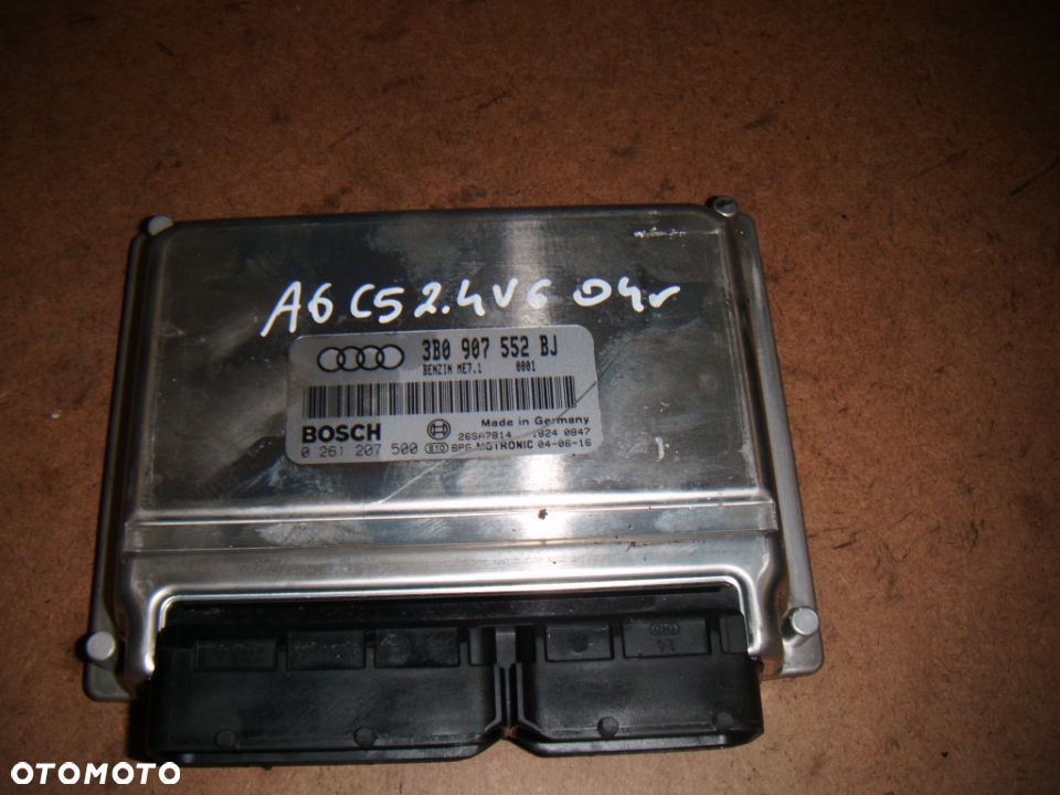 audi a6 c5 2.4v6 04r komputer sterownik silnika 3b0907552bj - 1