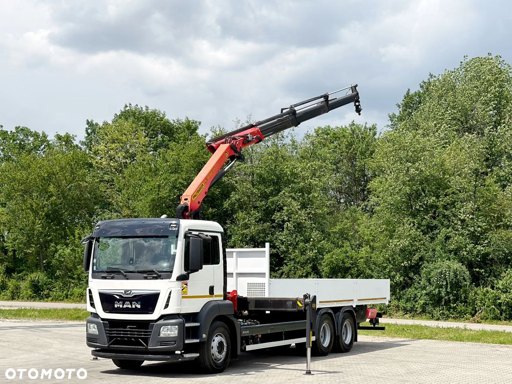MAN TGS 26.360 * SKRZYNIA 7,60 m + PK 18002 - EH B + PILOT * 6x4 * STAN BDB - 2