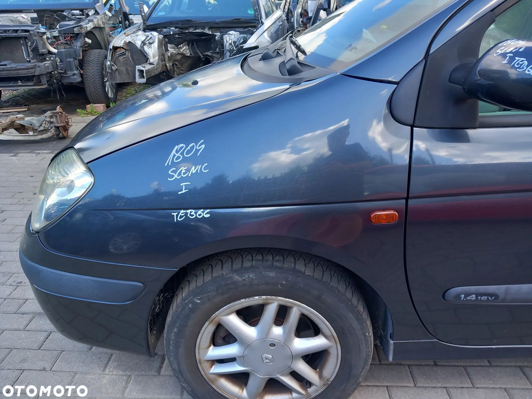 RENAULT SCENIC I BŁOTNIK LEWY PRZEDNI LWY PRZÓD KOLOR: TEB66 - 1