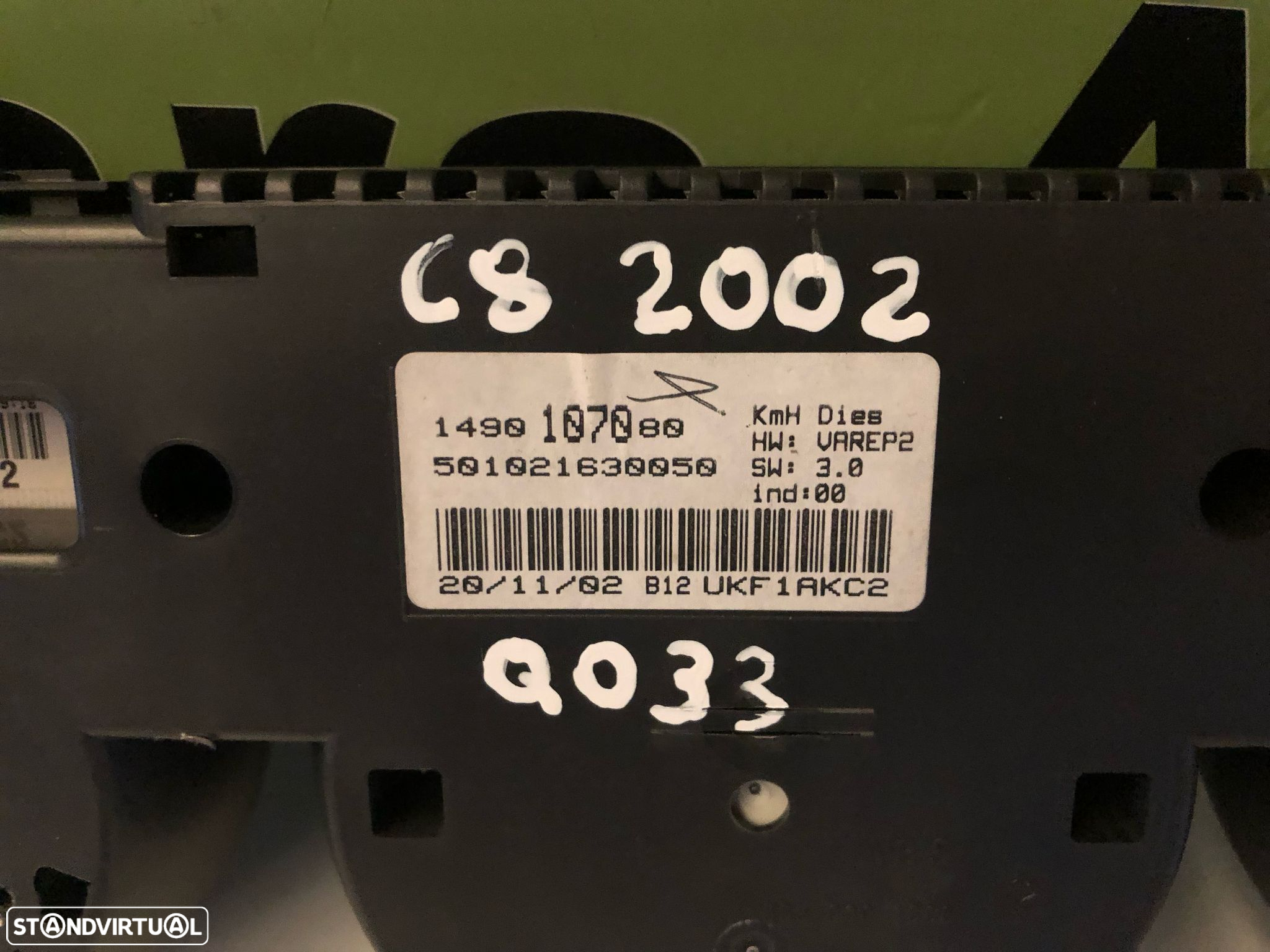 CITROEN C8 / PEUGEOT 807 QUADRANTE PAINEL INSTRUMENTOS - Q033 - 5